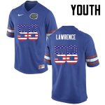 Youth Florida Gators #58 Jahim Lawrence NCAA Nike Blue USA Flag Fashion Authentic Stitched College Football Jersey FEE2262NF